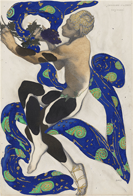 Léon Bakst, Costume Design for Vaslav Nijinsky as the Faun