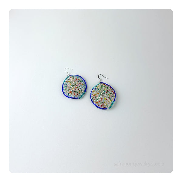 Peacock Par Earrings - Safranum Jewelry