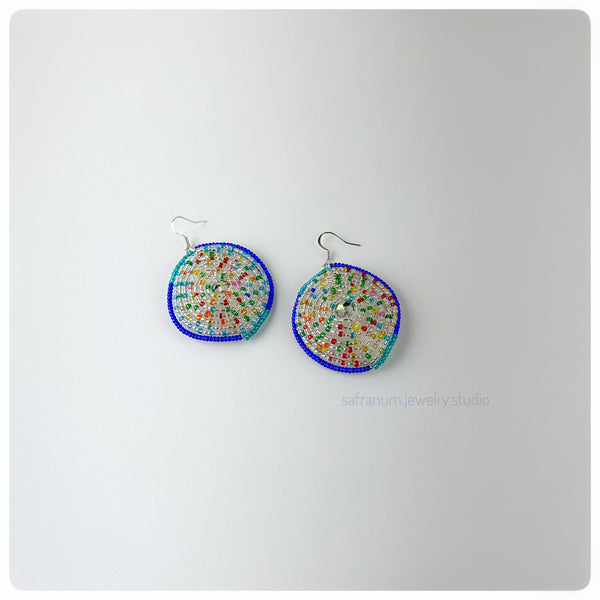 Peacock Par Earrings - Safranum Jewelry