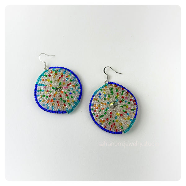 Peacock Par Earrings - Safranum Jewelry